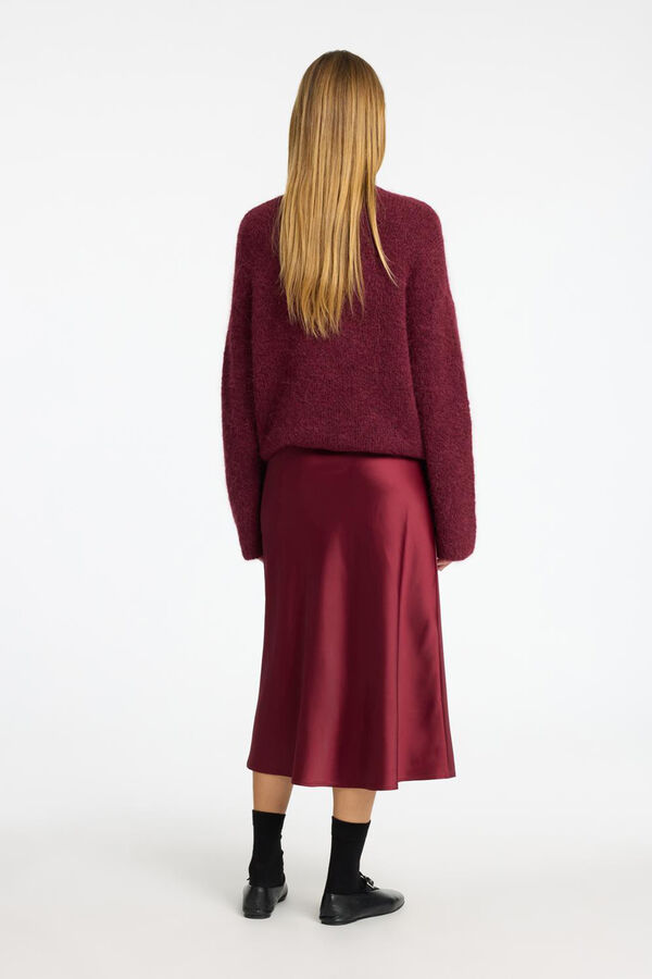 Selected Femme Saia midi fluida confecionada com materiais reciclados. Roxo