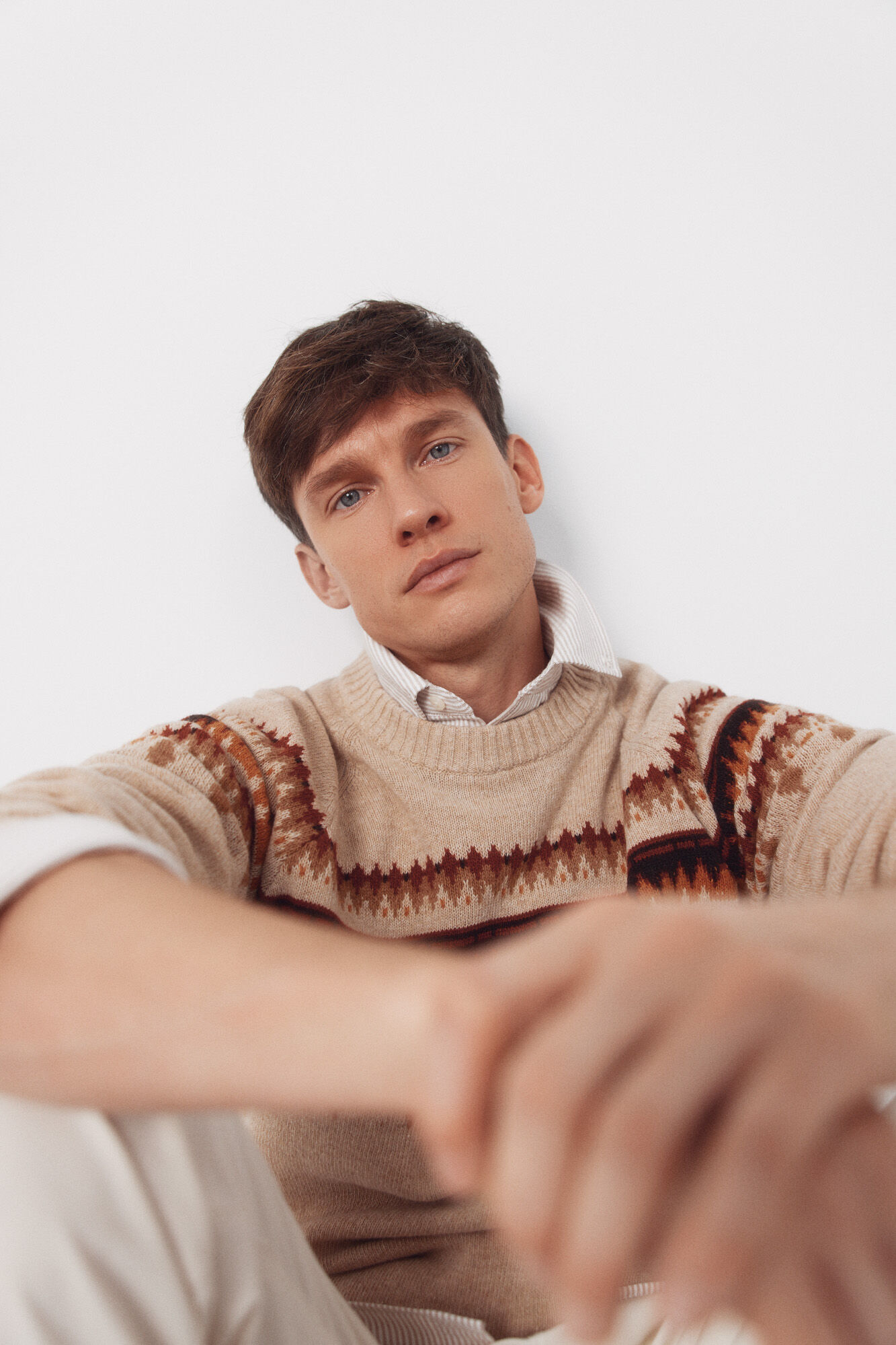 Cortefiel Su&eacute;ter de Natal com gola caixa de l&atilde;