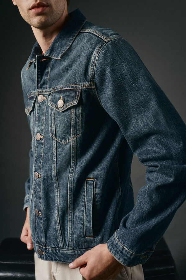 OOTO Blusão denim Azul