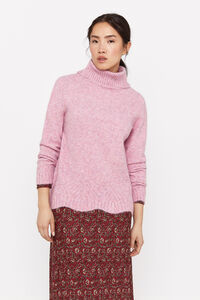 Cortefiel Marl knit jumper Pink