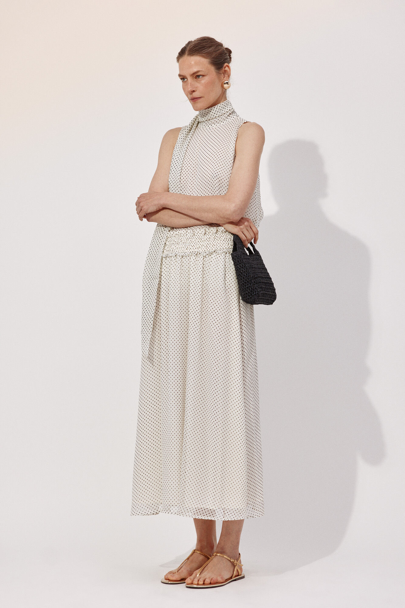 Cortefiel Bolso trenzado rafia