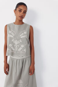 Cortefiel Embroidered top