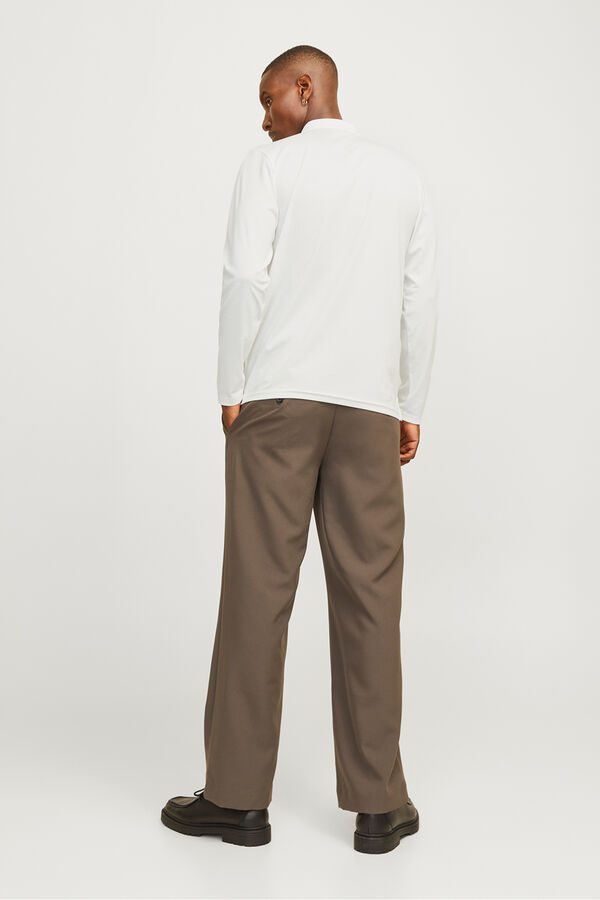 Jack & Jones Camisa polo clássica de manga comprida Branco