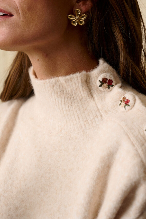 Polín Et Moi Irina button-down jumper Ivory