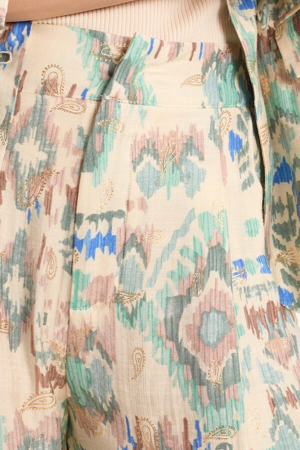 Molly Bracken Cal&ccedil;a comprida de mulher estampada Verde