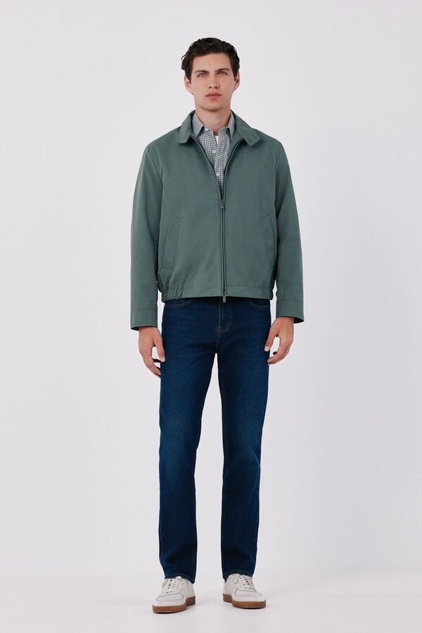 Cortefiel Cotton jacket Kaki