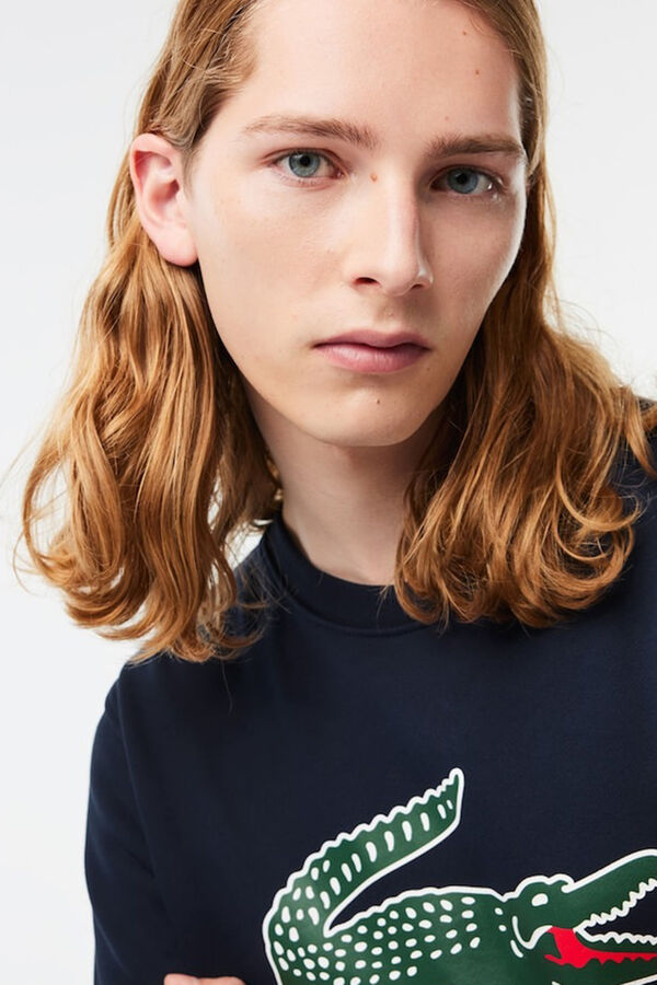 Lacoste Sudadera Lacoste en felpa de algod&oacute;n de corte cl&aacute;sico Azul marino