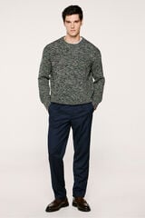 Selected Casual pleated trousers Navy