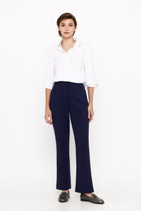 Cortefiel Flared dress trousers Navy