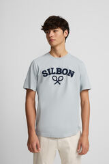 Silbon Camiseta raquete meia Azul