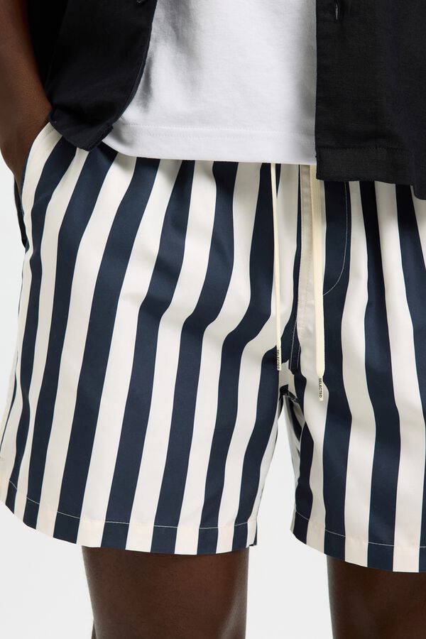 Selected Fato de banho liso Azul