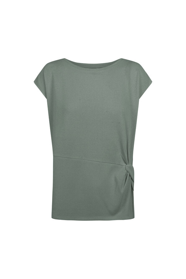 Slowlove Top estructura nudo Verde