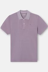 Silbon Polo cl&aacute;ssico tingido em pe&ccedil;a Roxo