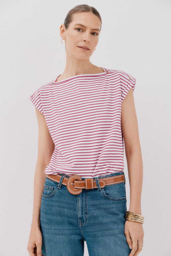 Cortefiel Basic sleeves t-shirt Multicolour