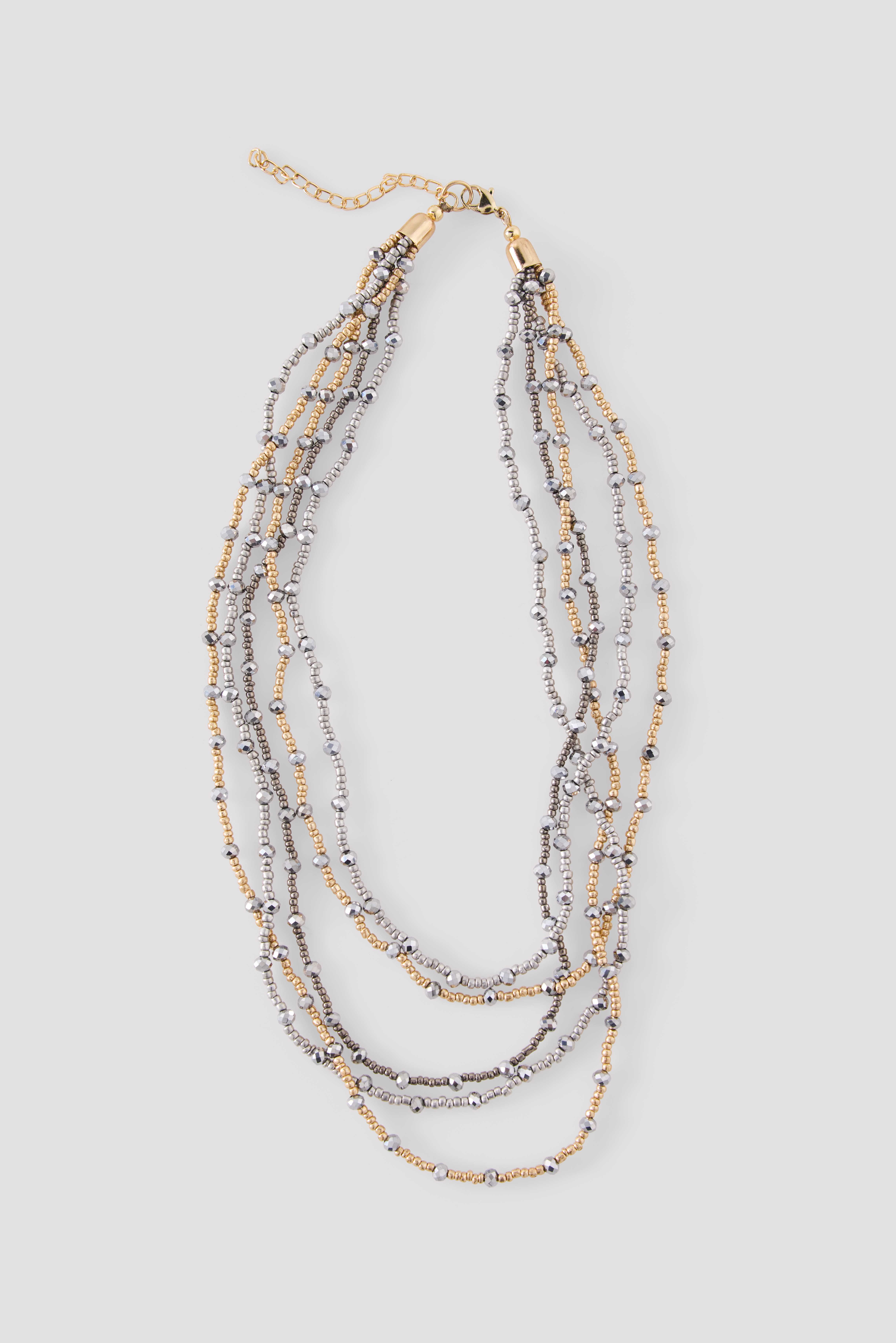 Cortefiel Two-tone multi-strand necklace