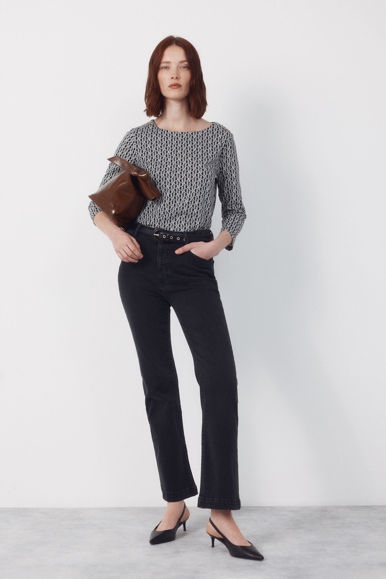 Cortefiel Essential boat neck t-shirt