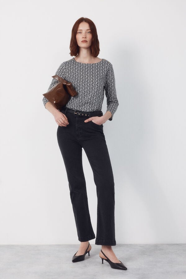 Cortefiel Essential boat neck t-shirt Multicolour