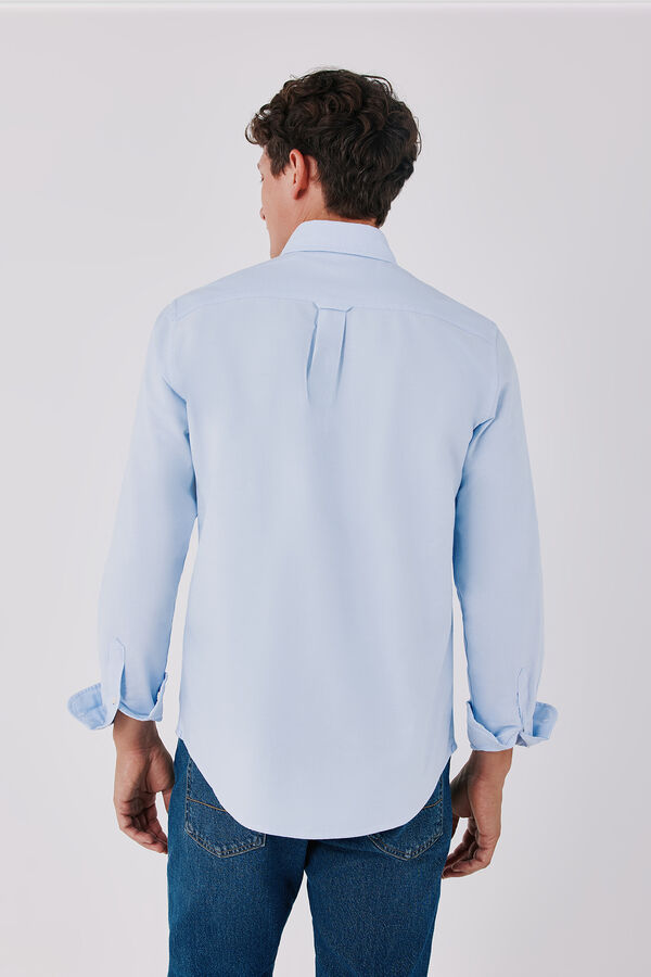 Cortefiel Plain Oxford shirt Blue