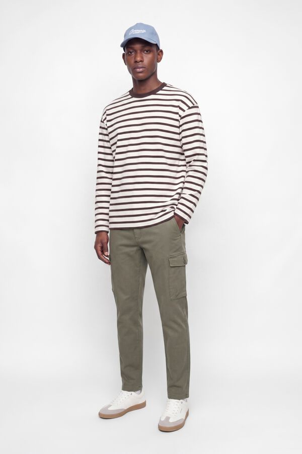Jack & Jones TENCEL&trade; cargo trousers Kaki