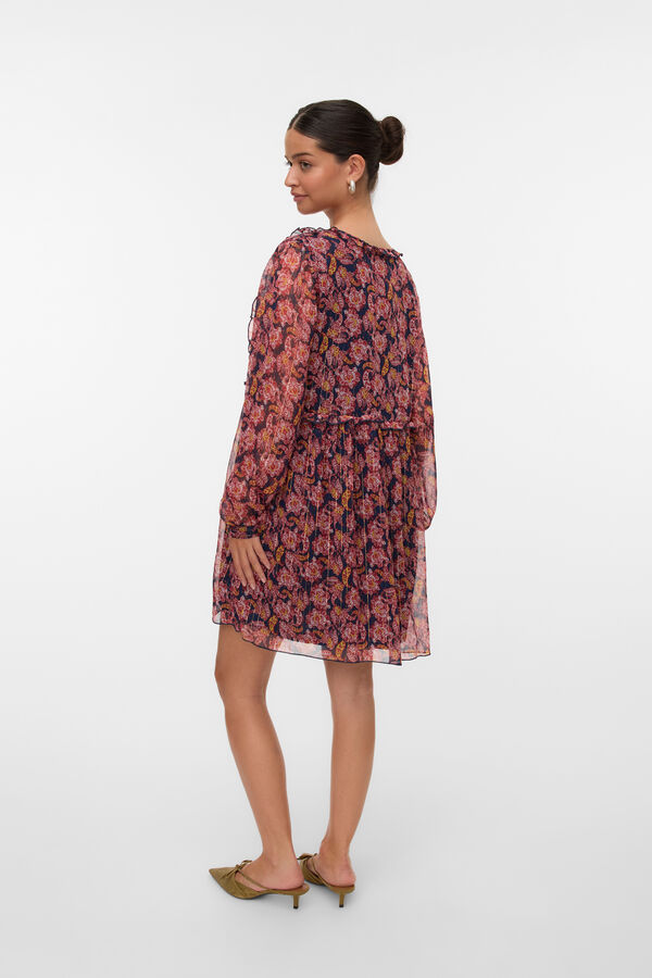Vero Moda Vestido curto de chiffon  Azul