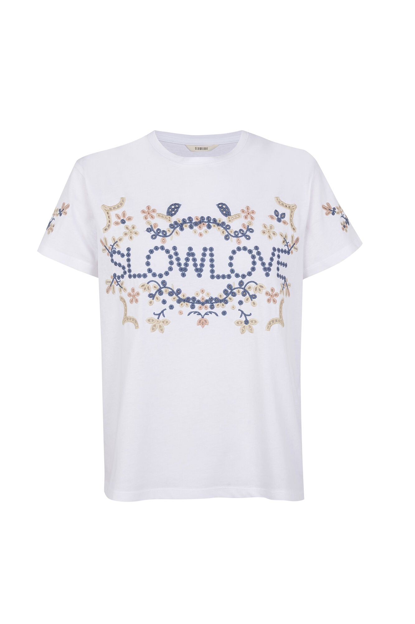 Slowlove Camiseta bordado