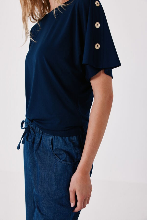 Cortefiel Fluid basic top Navy
