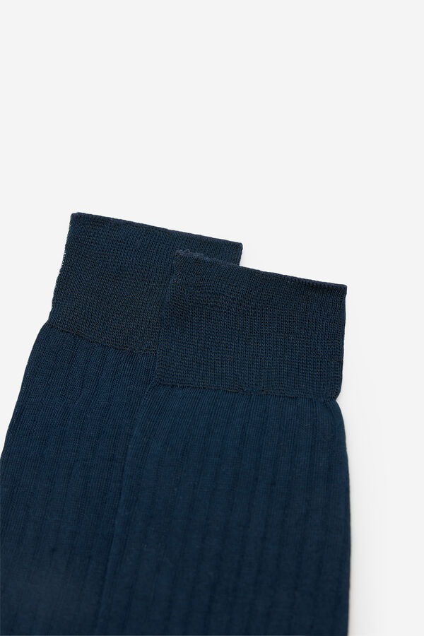 Cortefiel Plain dress socks Navy
