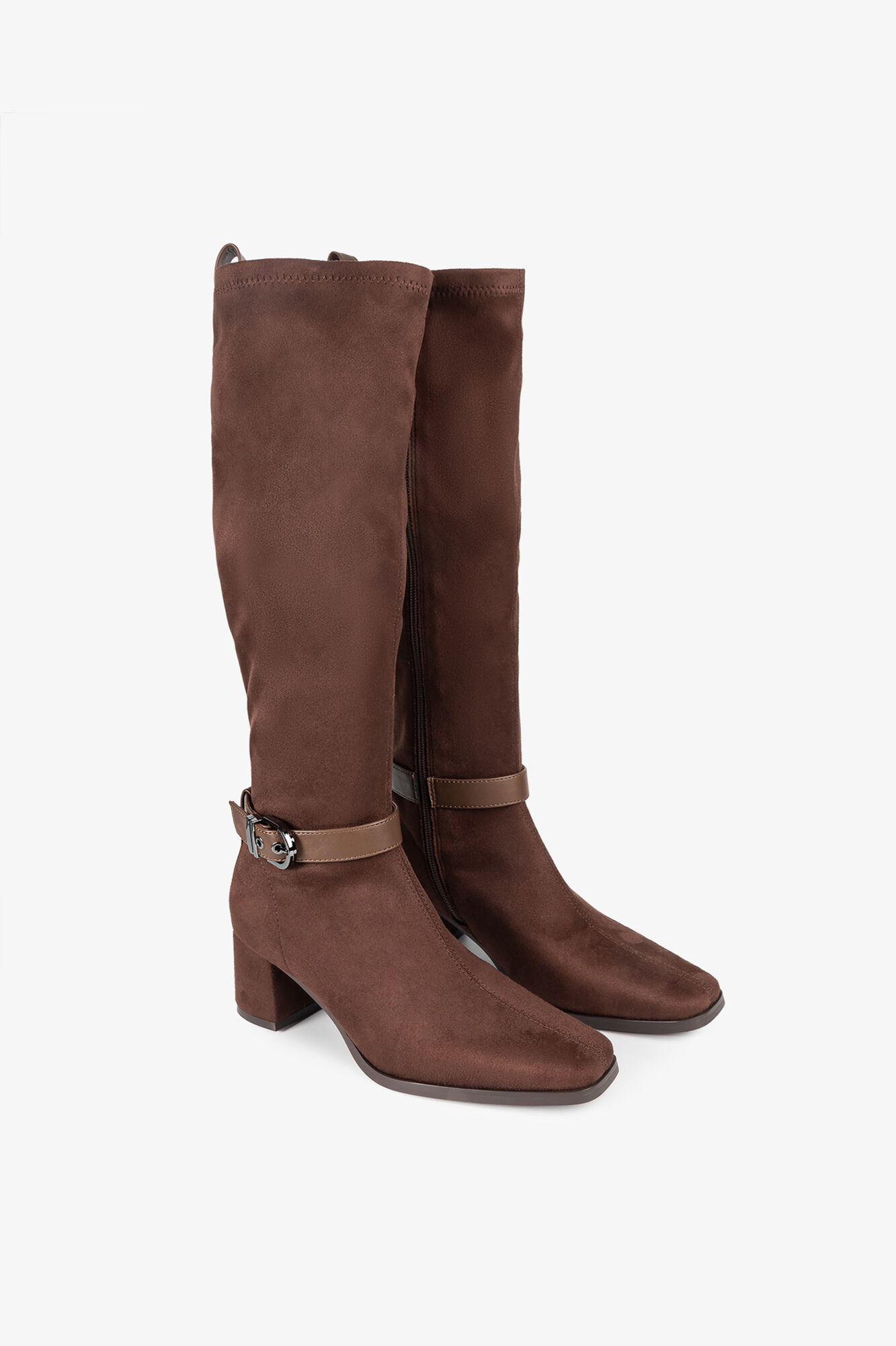 Popa Botas Flare de Camur&ccedil;a Feminina