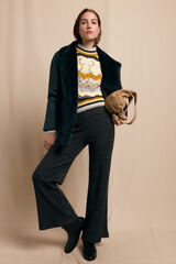 Slowlove Pantalón ancho de punto Gris