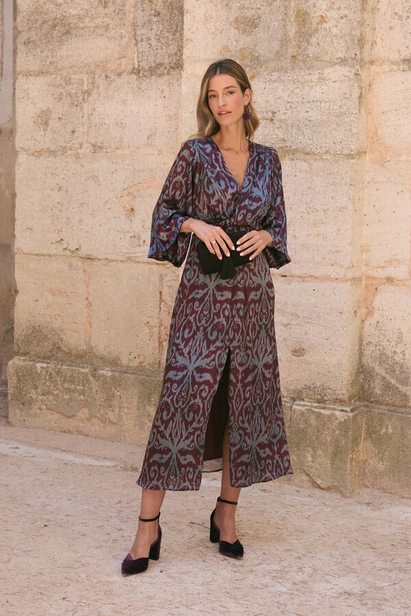 Pol&iacute;n Et Moi Vestido de convidada Artemisa Granada