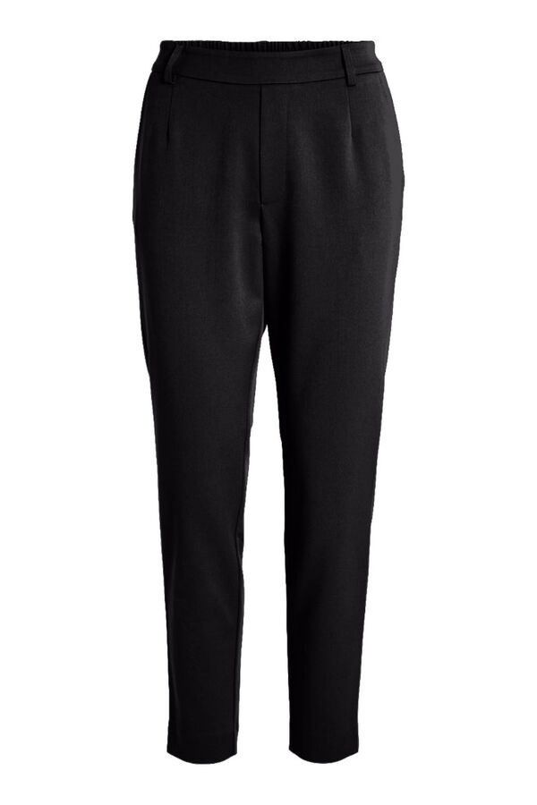 Vila Trousers with elasticated waist Black