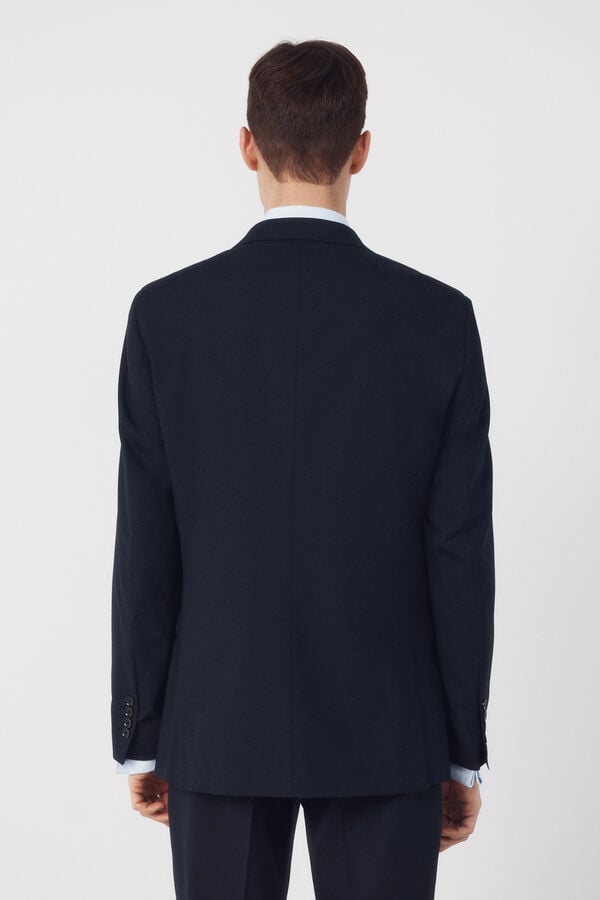 Cortefiel Blazer dynamic blue structure   Navy