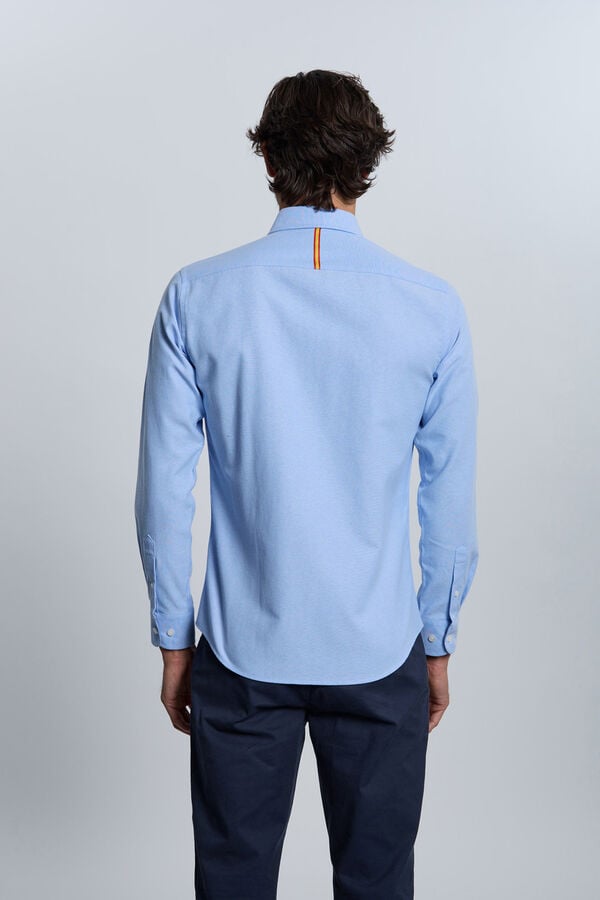 Valecuatro Camisa bordada Espanha azul claro Azul