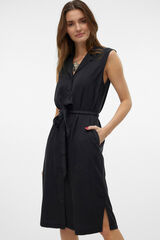 Vero Moda Vestido midi camiseiro Preto