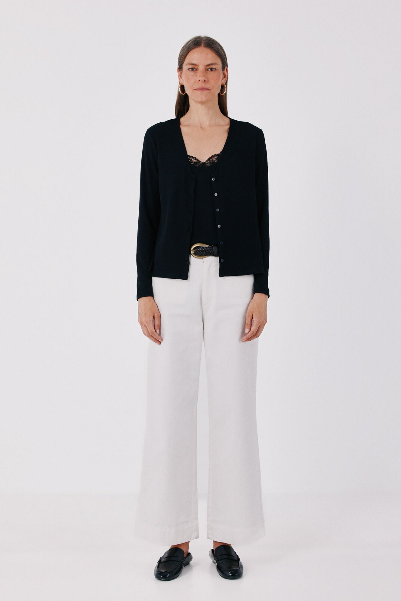 Cortefiel Lace detail double cardigan