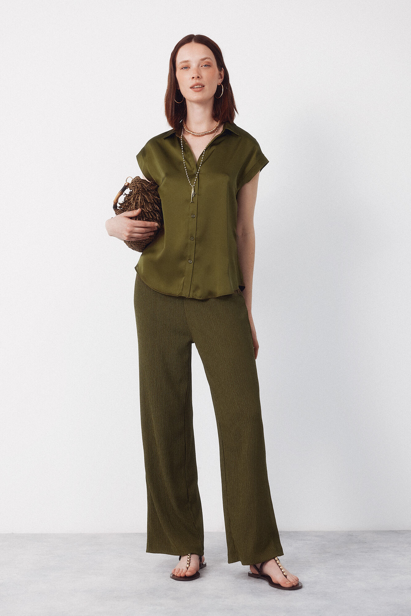 Cortefiel Camisa acetinada