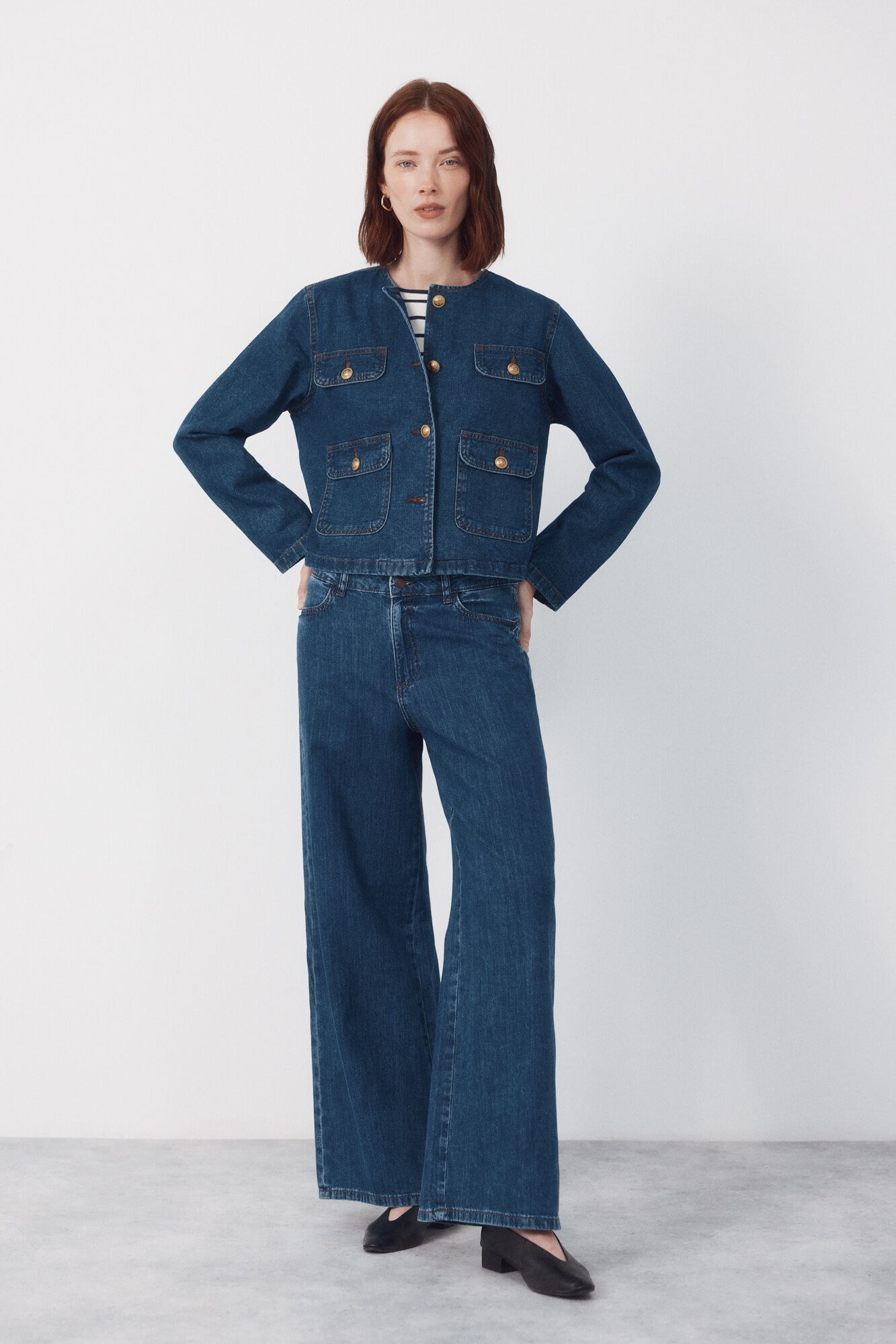Cortefiel Jaqueta de marinheiro jeans