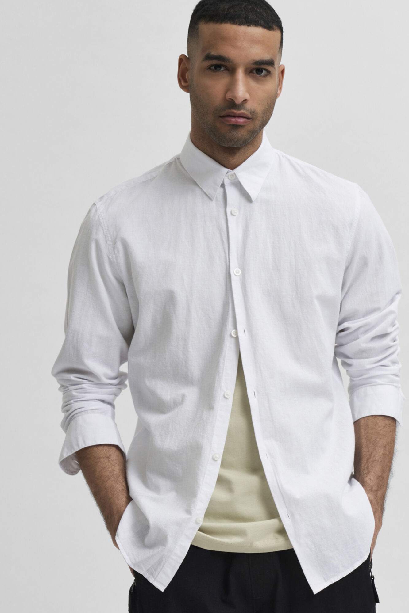 Selected Slim fit organic cotton shirt