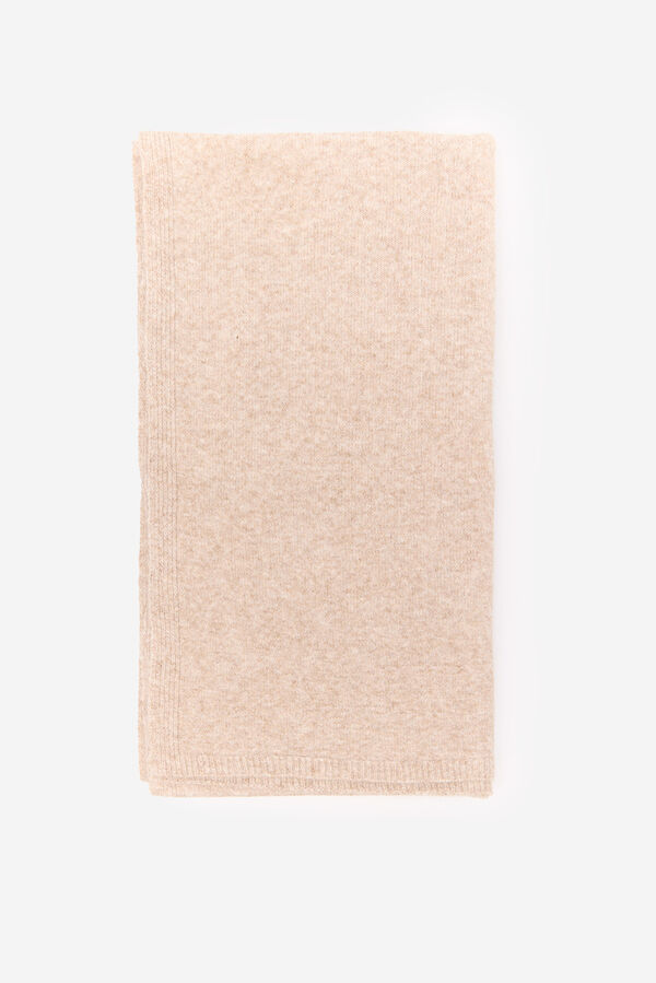 Cortefiel Jersey-knit scarf Camel