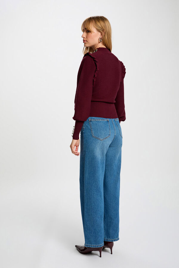 Morgan Camisola de manga comprida com babados Granada