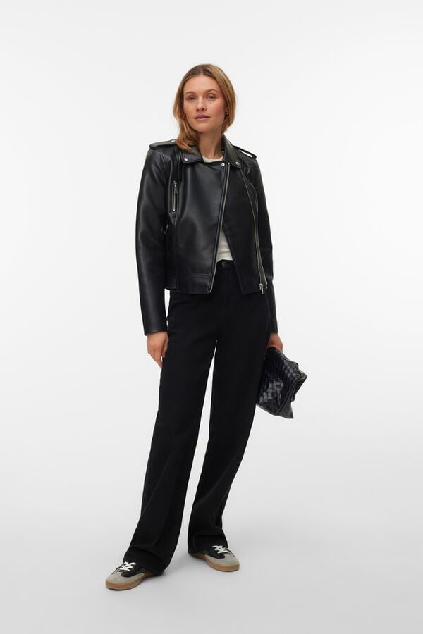 Vero Moda Biker jacket Black