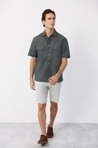 Cortefiel Bermuda oxford fabric