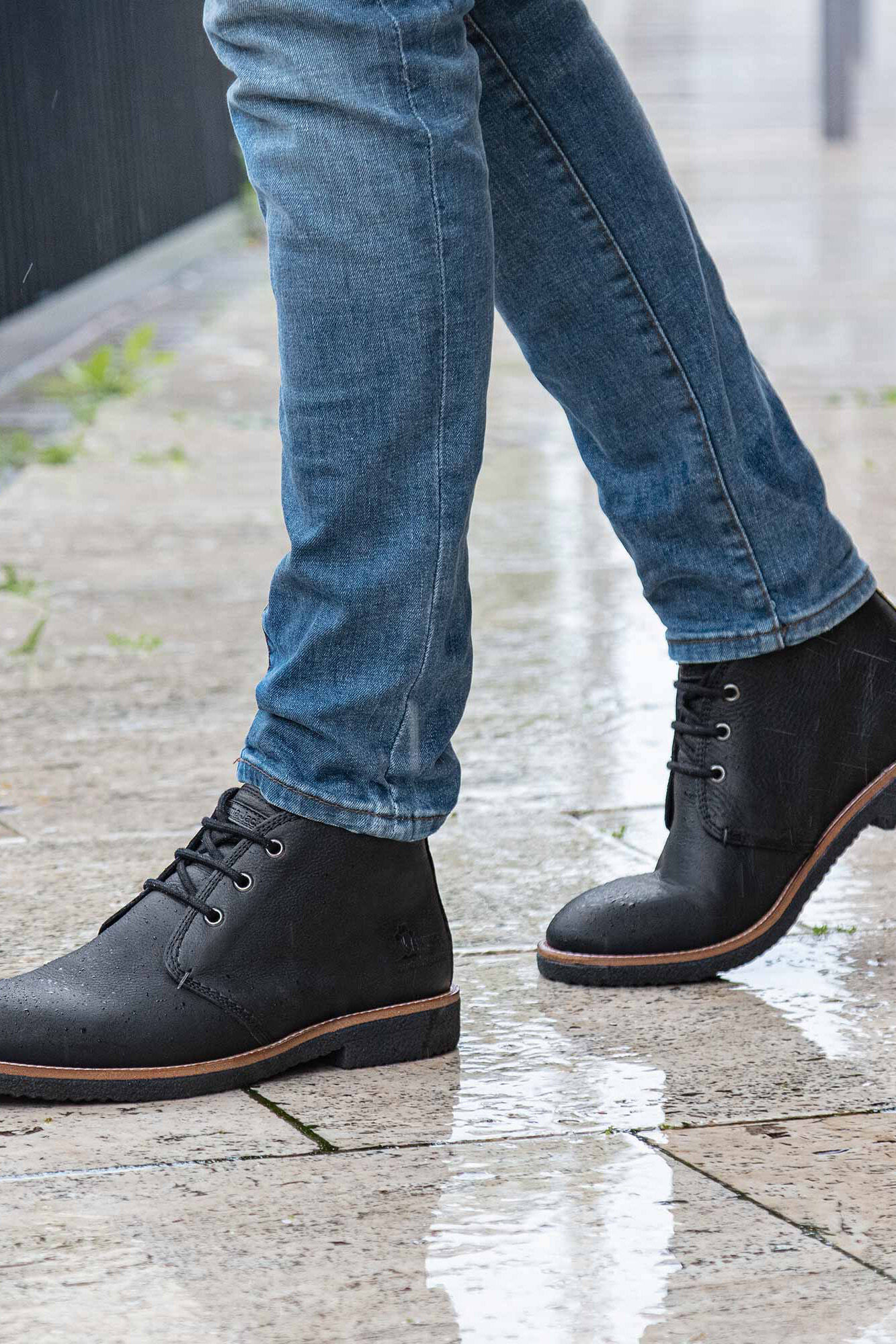 Men s nappa leather ankle boots