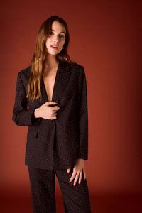 Slowlove Blazer entallada de strass.