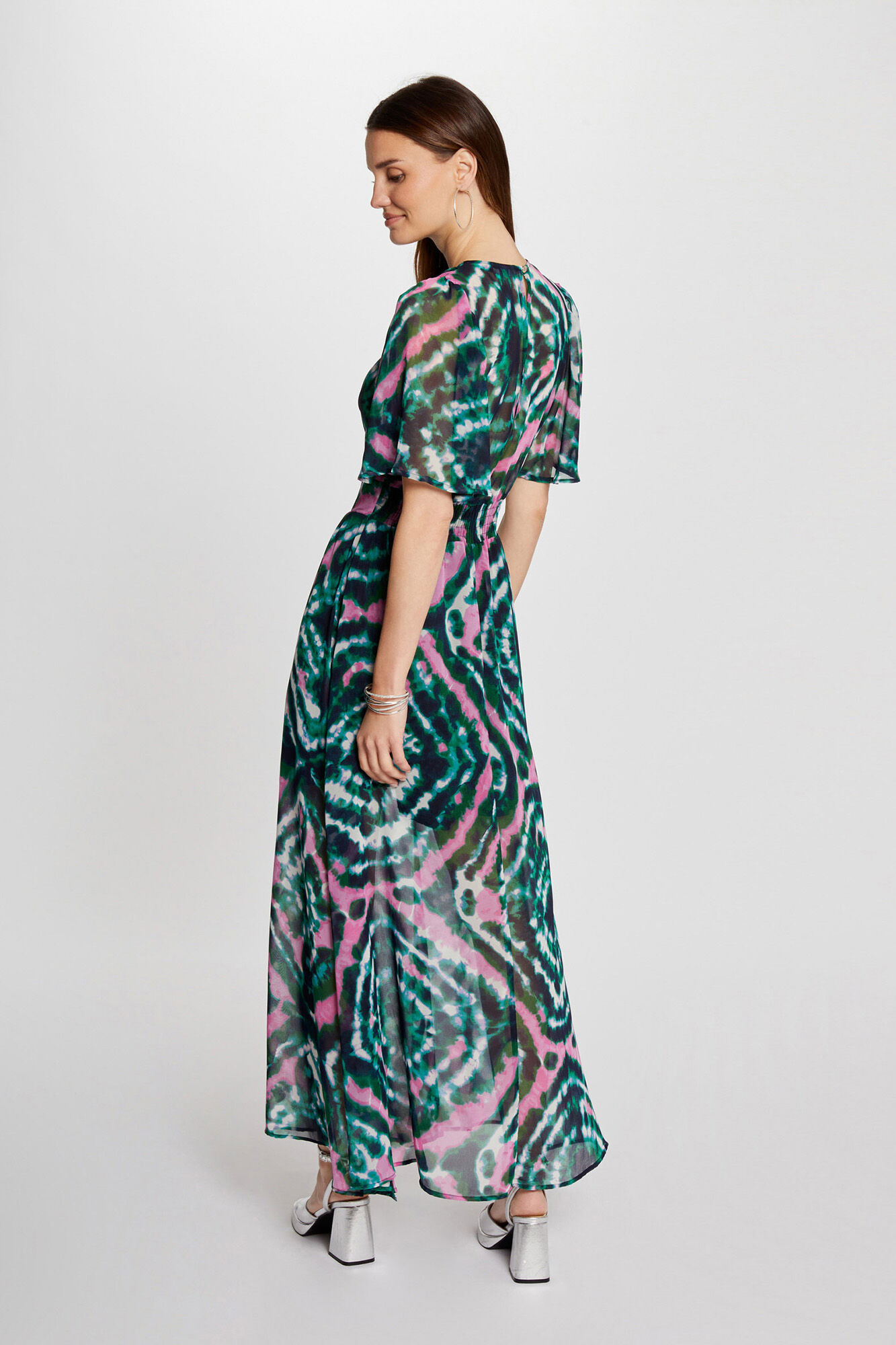 Long printed dress Women s dresses and jumpsuits Cortefiel