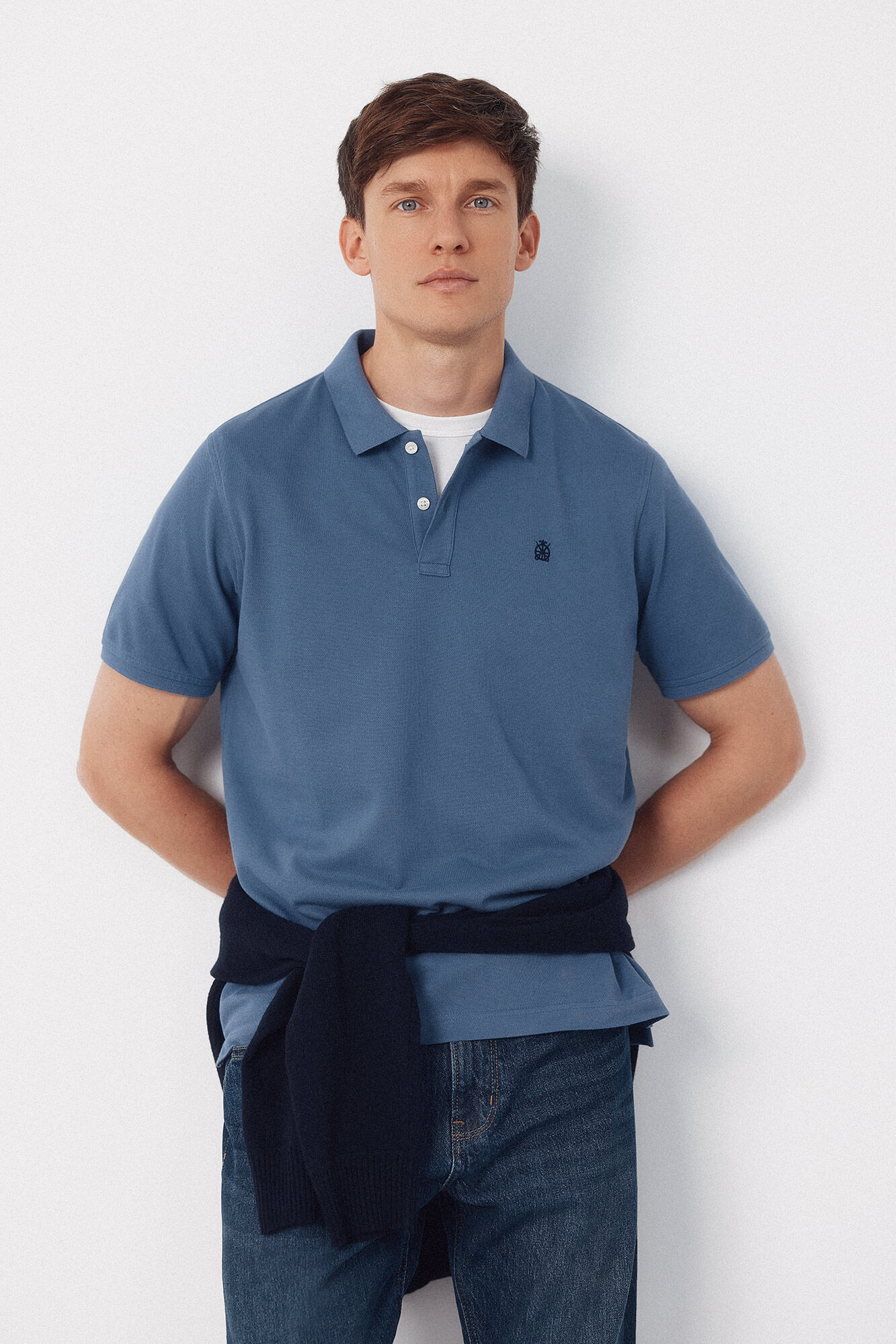 Cortefiel Piqu&eacute; basic polo shirt