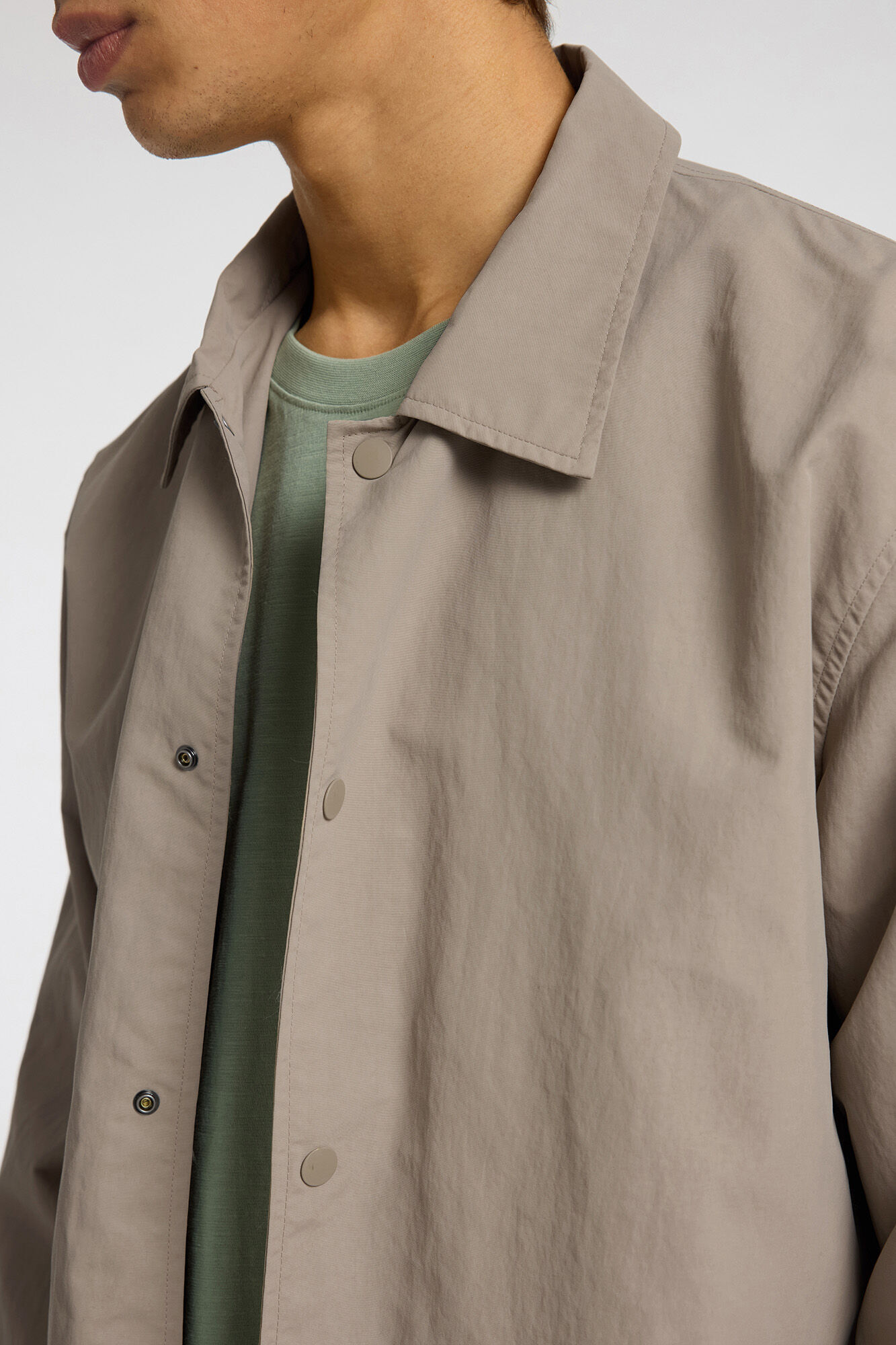 Selected Casaco curto com gola confeccionado com materiais reciclados