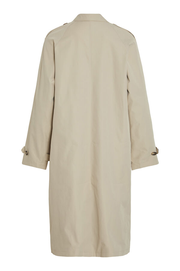 Cortefiel Buttoned trench coat Grey