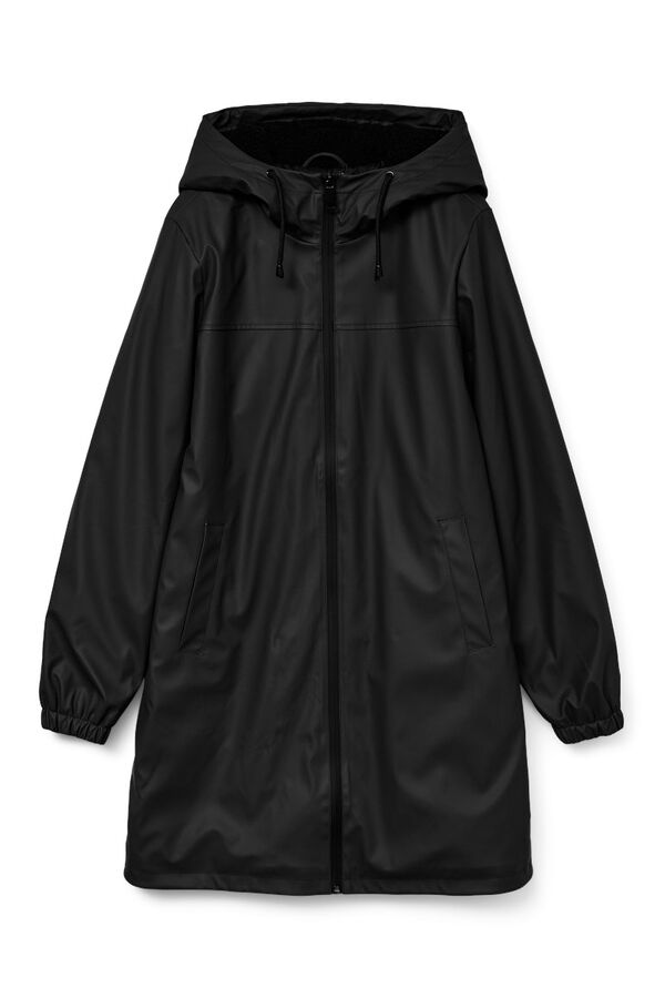 Vero Moda Impermeável com capuz Preto
