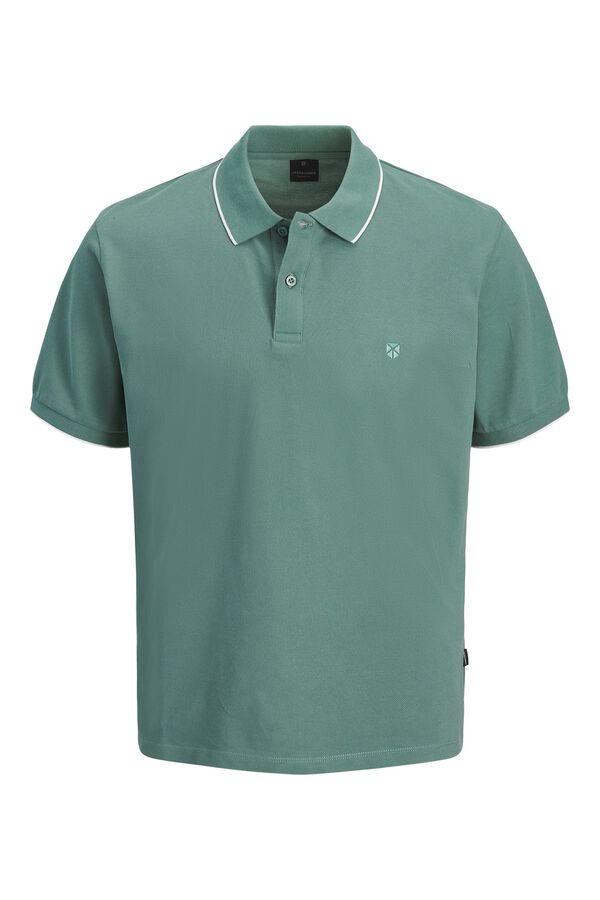 Jack & Jones Cotton short sleeve polo shirt Dark green